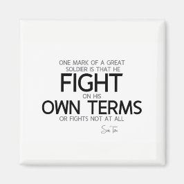 QUOTEN: Sun Tzu: Großer Soldat Magnet