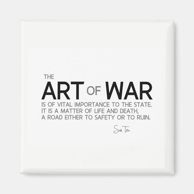 QUOTEN: Sun Tzu: Kunst des Krieges, des Lebens und Magnet (Vorne)