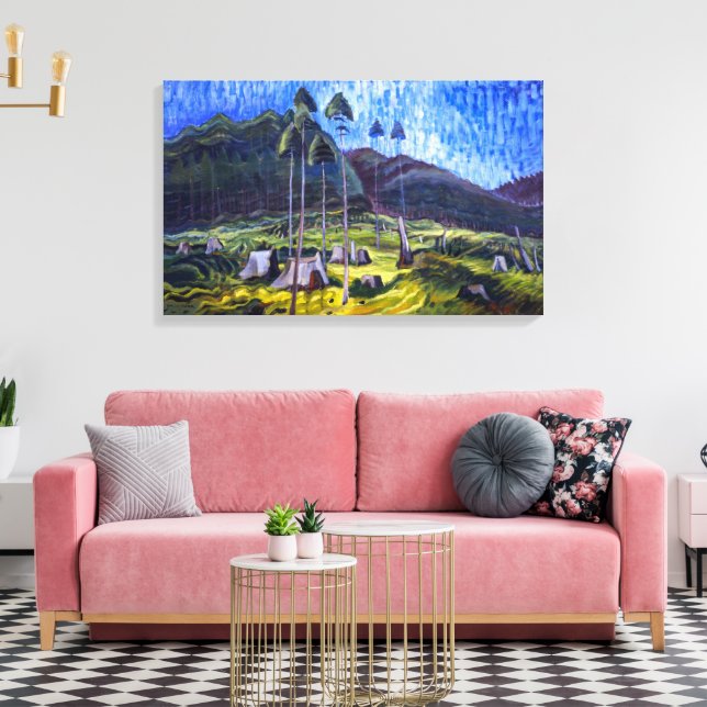 Quoten und Ends | Emily Carr | Leinwanddruck (Insitu (Wohnzimmer))