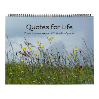 Quotes for Life calendar Option A Kalender