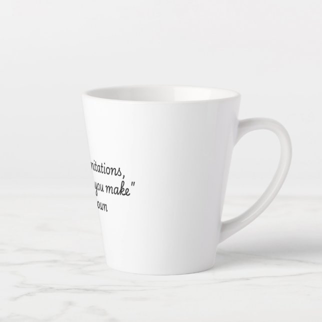 "Quotes for Life Collection" Les Brown Milchtasse (Rechts)