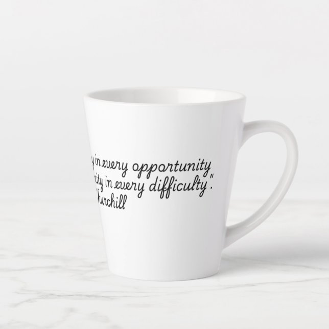 "Quotes for Life Collection" Winston Churchill Milchtasse (Rechts)
