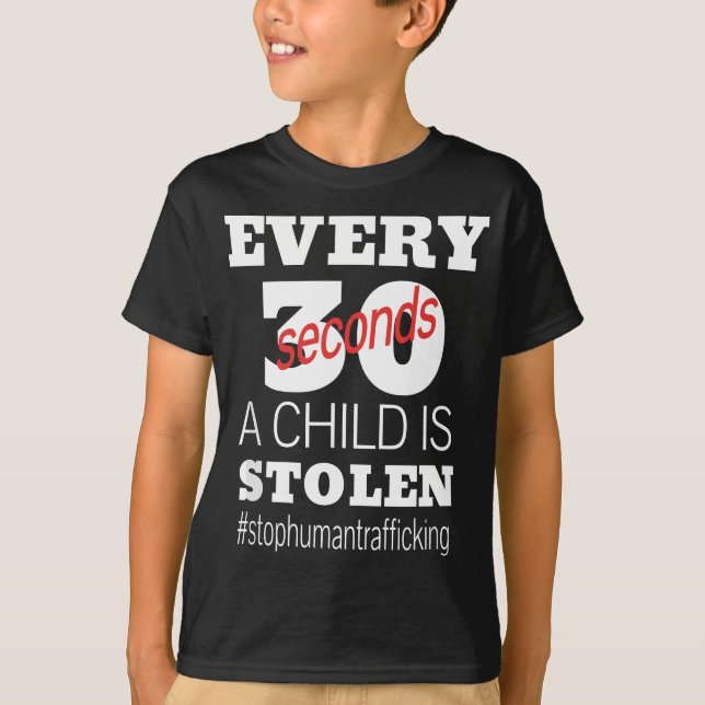 Quotes zur Sensibilisierung für Kinderhandel - Unt T-Shirt (Vorderseite)