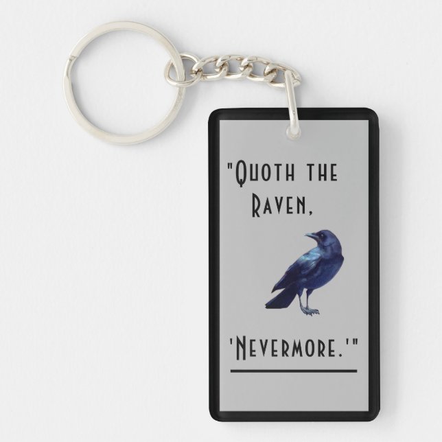 "Quoth the Raven ..." Akryllischer Schlüsselanhäng Schlüsselanhänger (Vorderseite)