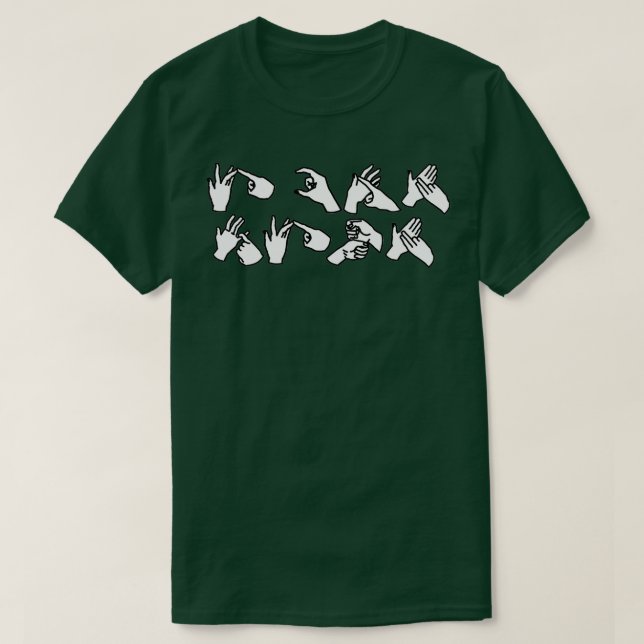 quotI kann BSL AUSLAN signalisieren T-Shirt (Design vorne)