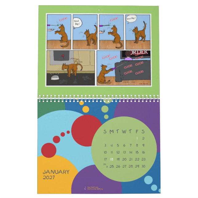 Quotidiennement calendrier 2013 de bande dessinée (Jan 2027)