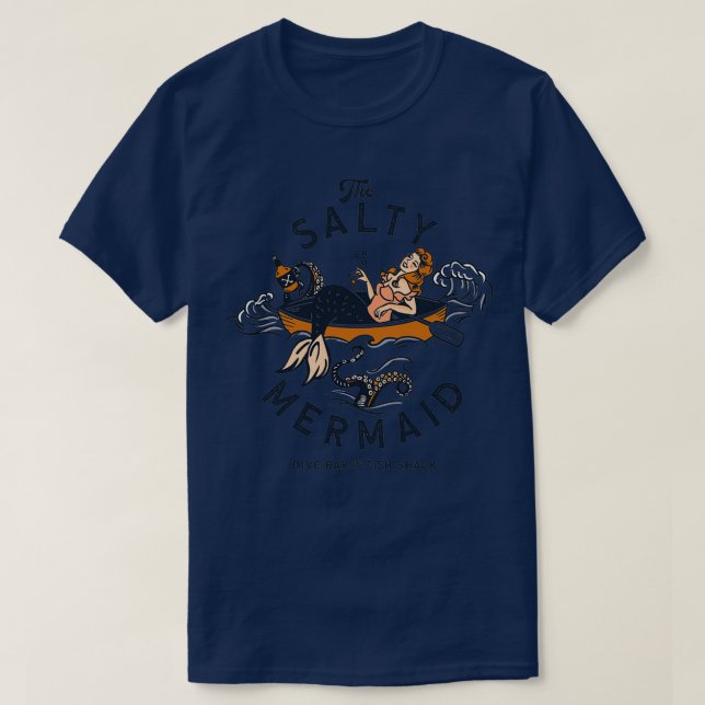 QuotThe Salty Mermaid Dive Bar amp Fish Shackquot T-Shirt (Design vorne)