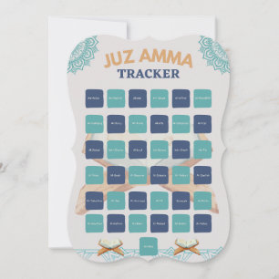 Quran Juz 30 Tracker mit allen Surah-Namen in Blue
