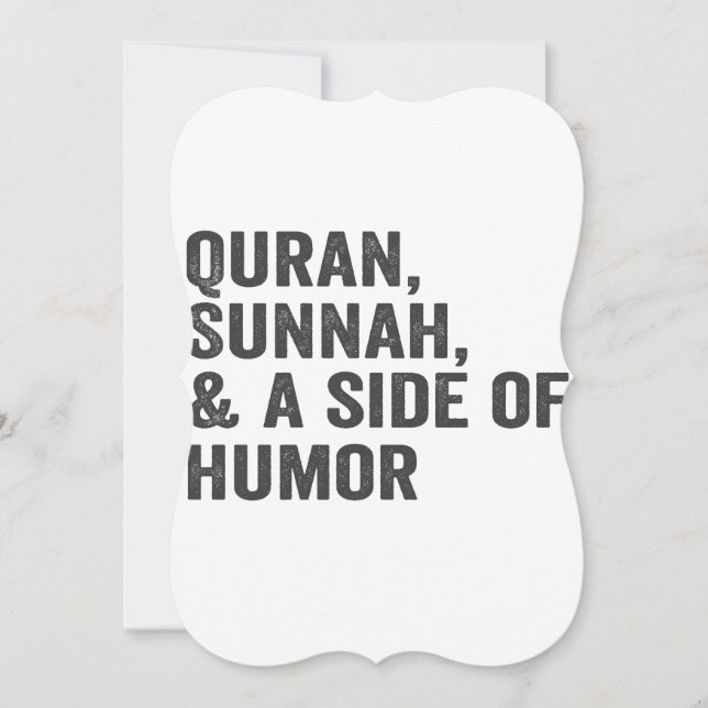 Quran Sunna & a Side of Spaß Funny Ramadan Geschen (Vorderseite)