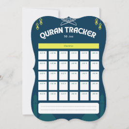 Quran Tracker Alle 30 JUZ Mitteilungskarte