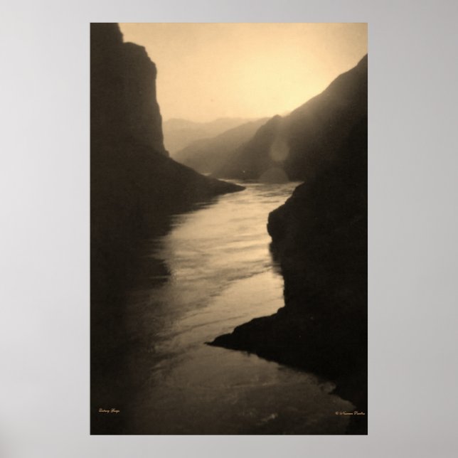Qutang Gorge River Poster (Vorne)