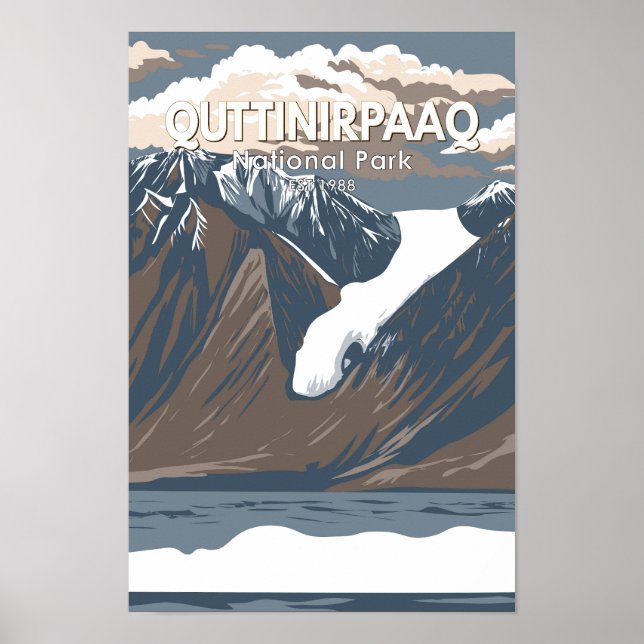Quttinirpaq Nationalpark Canda Vintag Poster (Vorne)