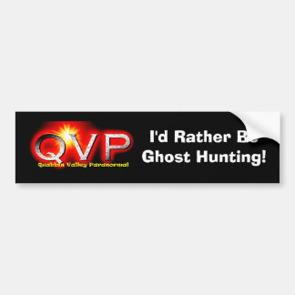 QVP I würde eher Geist-Jagd-Autoaufkleber sein Autoaufkleber