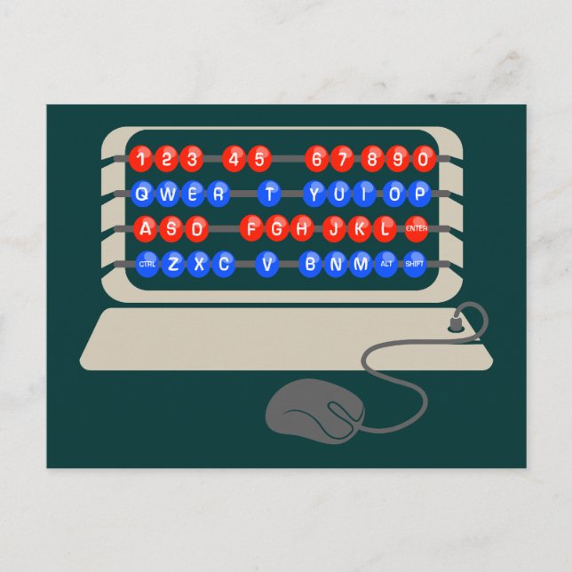 QWERTY B.C. POSTKARTE (Vorderseite)