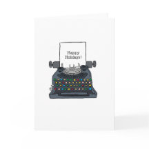 Qwerty Vacances ! Carte de vœux pliée 5" x 7"