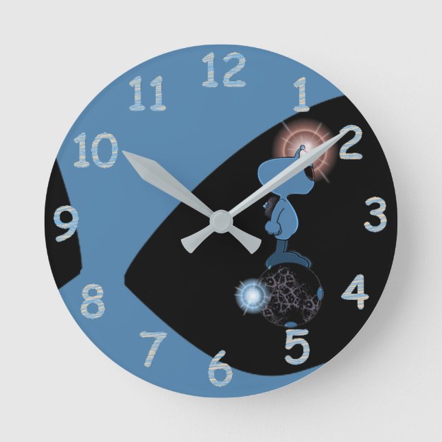 Qwiby Runde Wanduhr (Vorderseite)