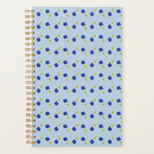 R2KHOUSE Baby Blue Watercolor Floral Plane Planer