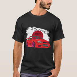 R34 Skyline Japan Style JDM Car Art T-Shirt