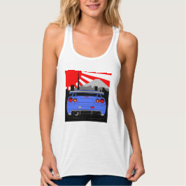 R34 und die aufsteigende Sonne Tank Top