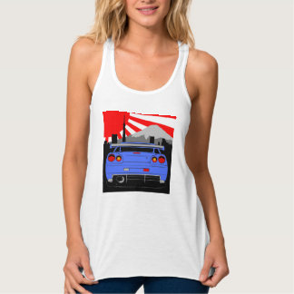 R34 und die aufsteigende Sonne Tank Top