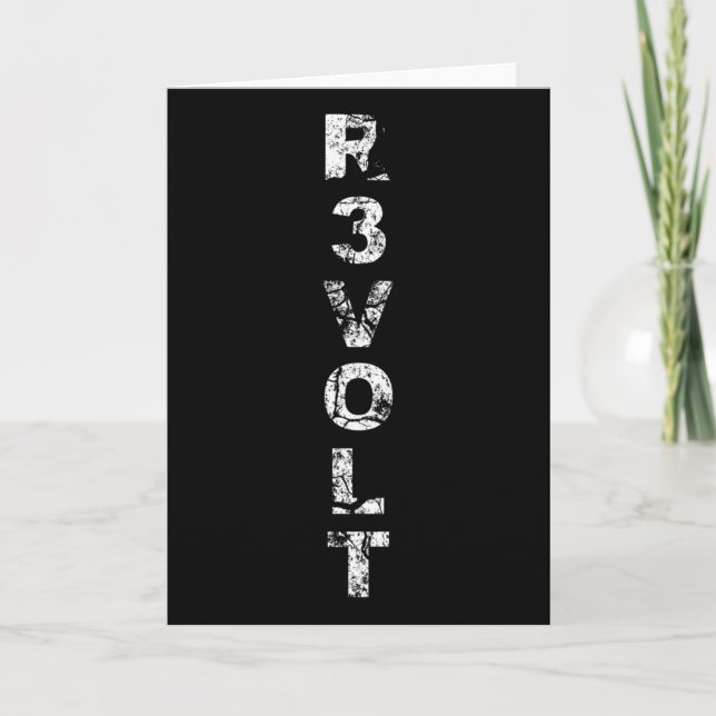 R3volt - Widerstehen - Rantiwork  Karte (Vorderseite)