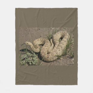 R6 Prärie-Klapperschlange Fleecedecke