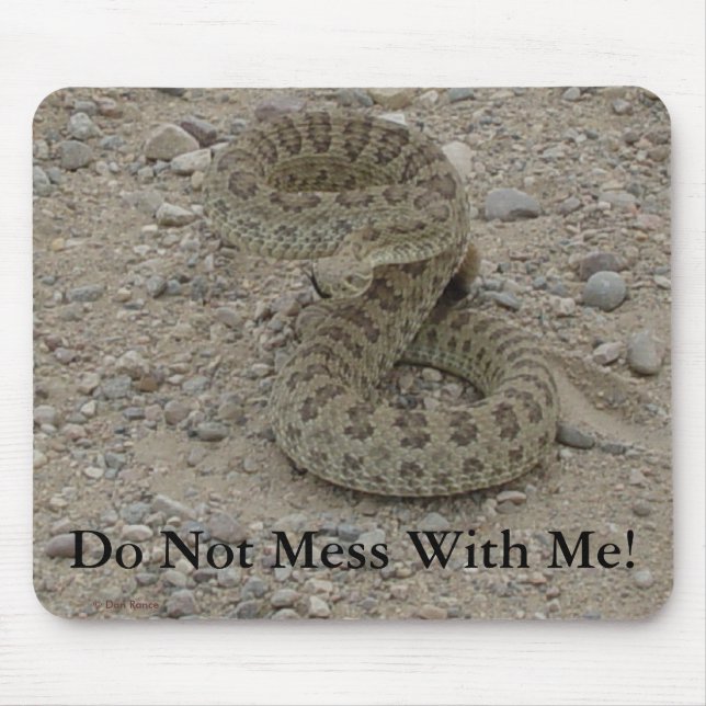 R9 Prairie Rattlesnake Coiled Mousepad (Vorne)