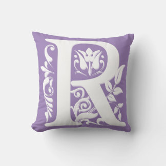 R Anfangsbuchstabe Monogramm - Kissen