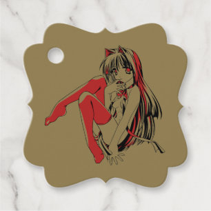 R & B Manga, Neko Catgirl Furry Loli Anime Geschenkanhänger