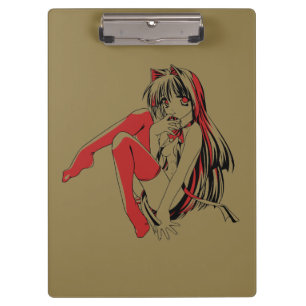 R & B Manga, Neko Catgirl Furry Loli Anime Klemmbrett
