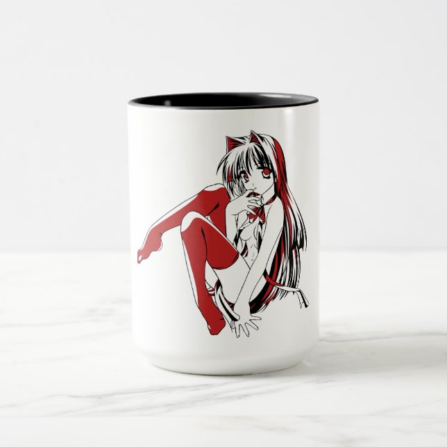 R & B Manga, Neko Catgirl Furry Loli Anime Tasse (Zentrum)