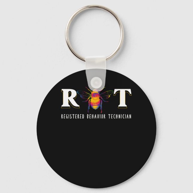 R Bee T RBT Registrierter Verhaltenstechniker Schlüsselanhänger (Vorderseite)