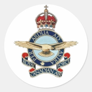 R.C.A.F.-Insignea 40-50 Runder Aufkleber