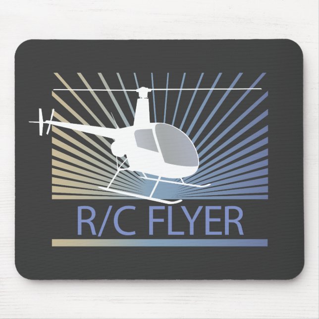 R-C Flyer-Hubschrauber Mousepad (Vorne)