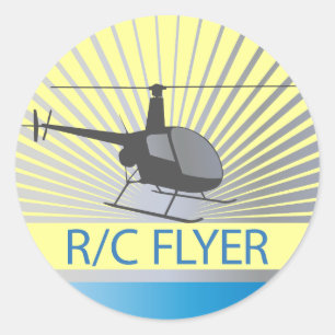 R-C-Flyer-Kopter Runder Aufkleber