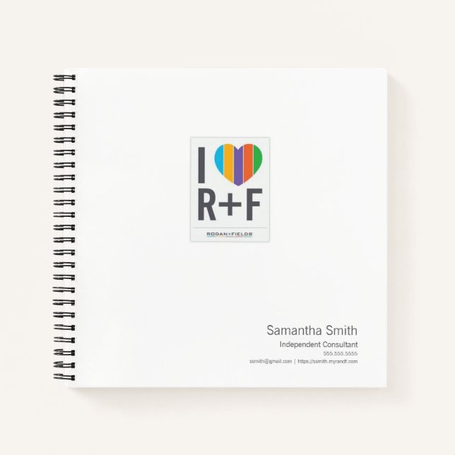 R + F Notebook Notizbuch (Vorderseite)