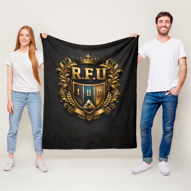 R.F.U Crest Luxus-Flanelldecke Fleecedecke (Beispiel)