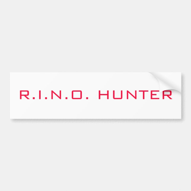 R.I.N.O. JÄGER AUTOAUFKLEBER (Vorne)