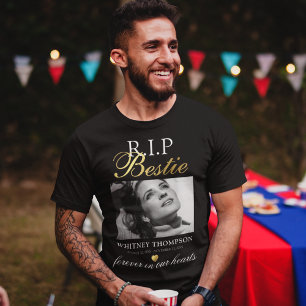 R.I.P Bestie Foto Gedenk-T-Shirt T-Shirt