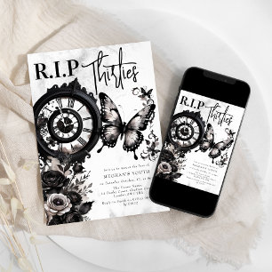 R.I.P Dreißiger   40. Geburtstagsfeier Einladung