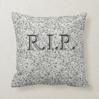 R.I.P. Imitate Gravur Granit Kopfstein Kissen