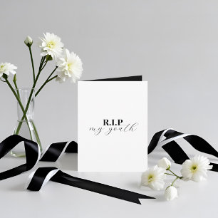 R.I.P. plié Invitation de 30e anniversaire de My Y