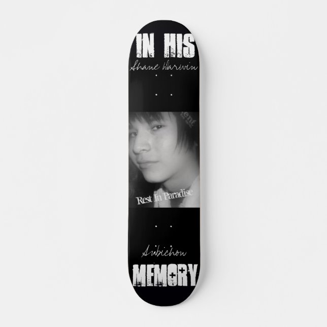 R.I.P. Shane Skateboard (Vorne)