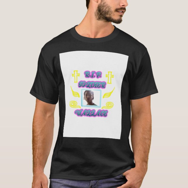 R.I.P. Wallace The Wire Memorial Airbrush T-Shirt (Devant)