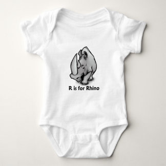 R ist für Nashorn Baby Strampler