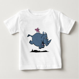 R ist für Nashorn Baby T-shirt