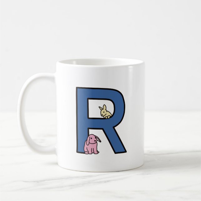R ist für... personalisiert kaffeetasse (Links)