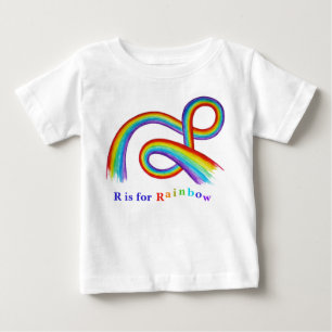 R ist für Rainbow Artwork Baby and Kids' T - Shirt