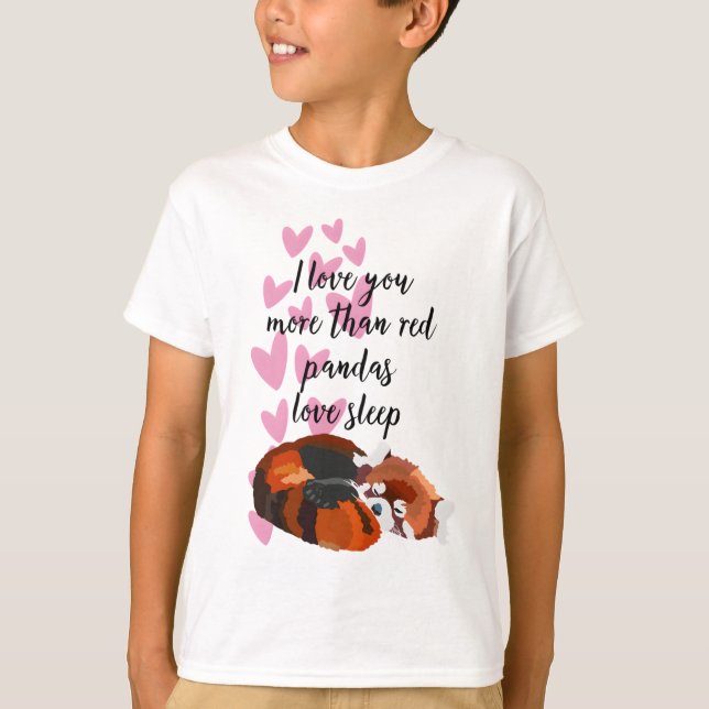 R ist für Red Panda T-Shirt (Vorderseite)