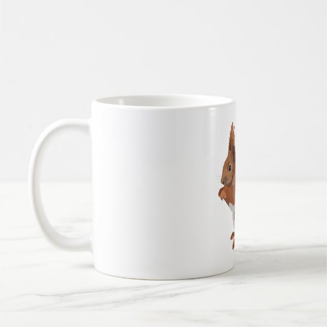 R ist für Red Squirrel Kaffeetasse (Links)